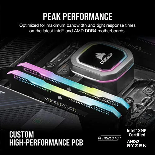 Corsair Vengeance RGB Pro SL 32 Go Kit 2x16Go DDR4 3200 MHz - vue 4