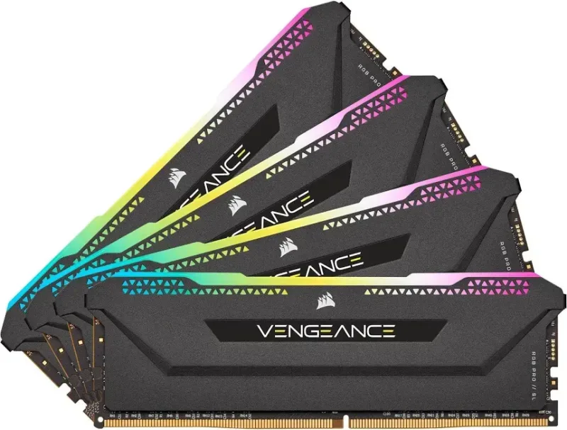 Corsair Vengeance RGB Pro SL 32 Go Kit 4x8Go DDR4 3200 MHz - vue 2