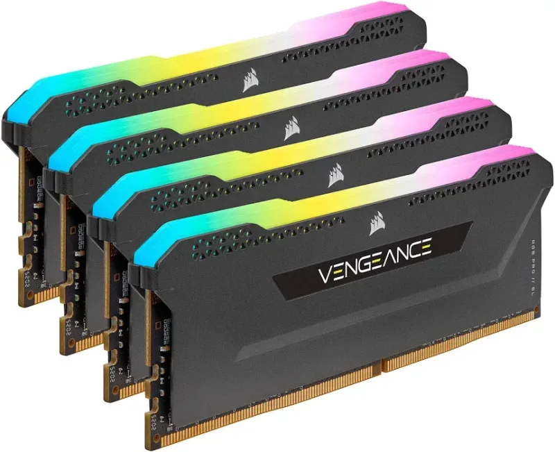 Corsair Vengeance RGB Pro SL 32 Go Kit 4x8Go DDR4 3200 MHz - vue principale