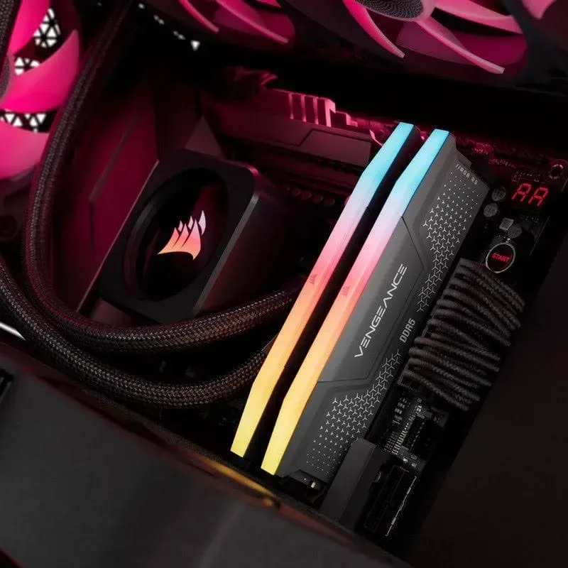 Corsair Vengeance RGB RS 64 Go Kit 2x32Go DDR5 6000 MHz RGB - vue 5