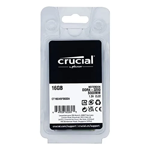 Crucial 16 Go DDR4 3200 MHz - vue 3
