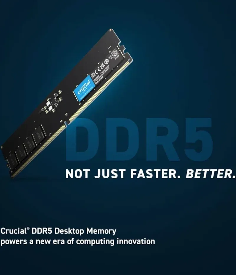 Crucial 32 Go DDR5 5600 MHz - vue 3