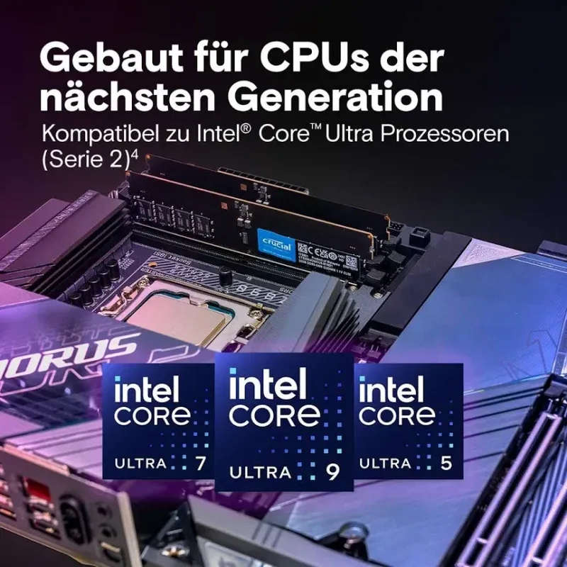 Crucial 32 Go DDR5 6400 MHz - vue 3