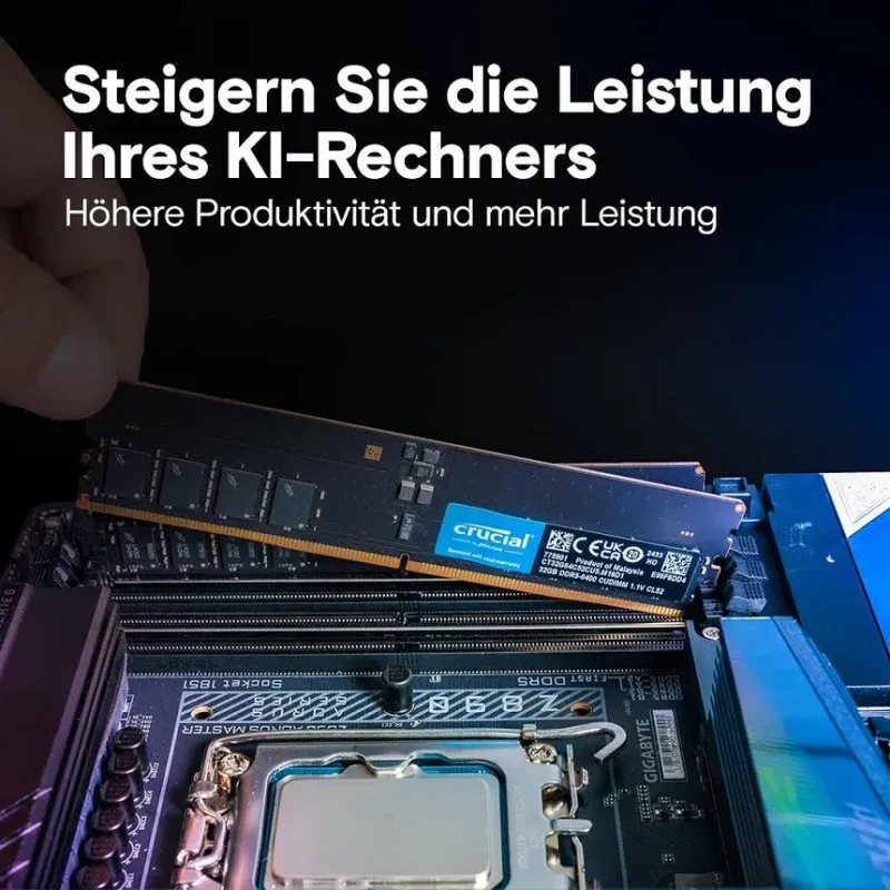 Crucial 32 Go DDR5 6400 MHz - vue 5