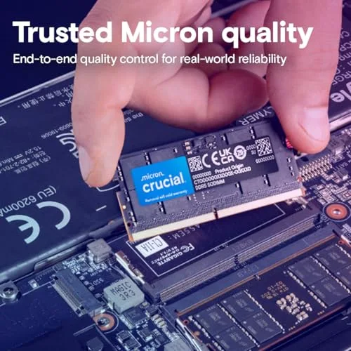 Crucial 32 Go Kit 2x16Go DDR5 4800 MHz - vue 6