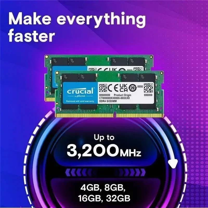Crucial 8 Go DDR4 3200 MHz - vue 4