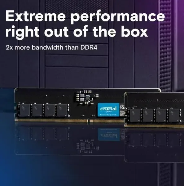 Crucial 8 Go DDR5 5600 MHz - vue 5