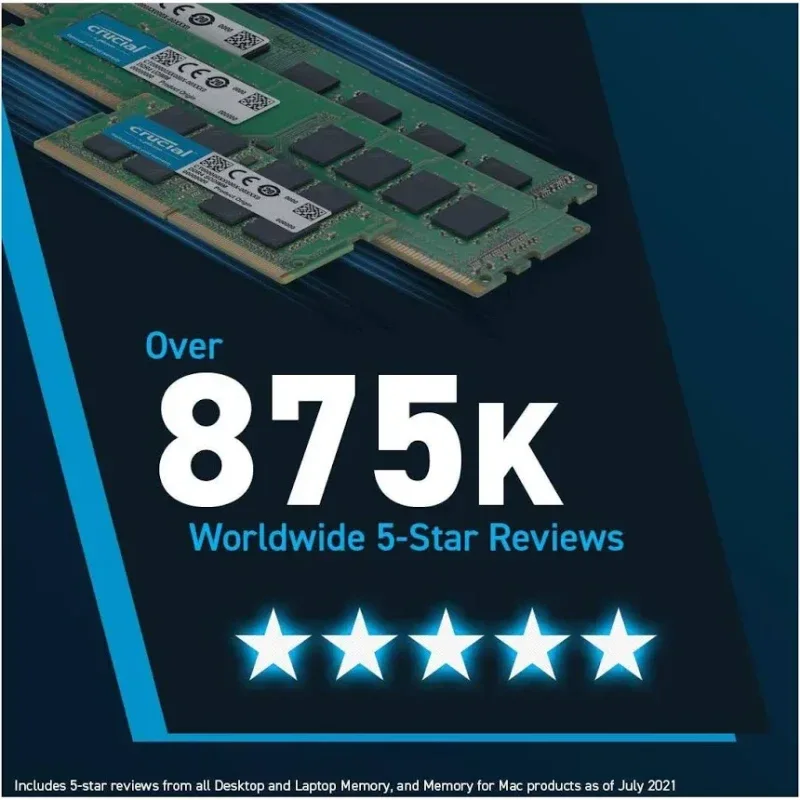 Crucial 96 Go Kit 2x48Go DDR5 5600 MHz - vue 2