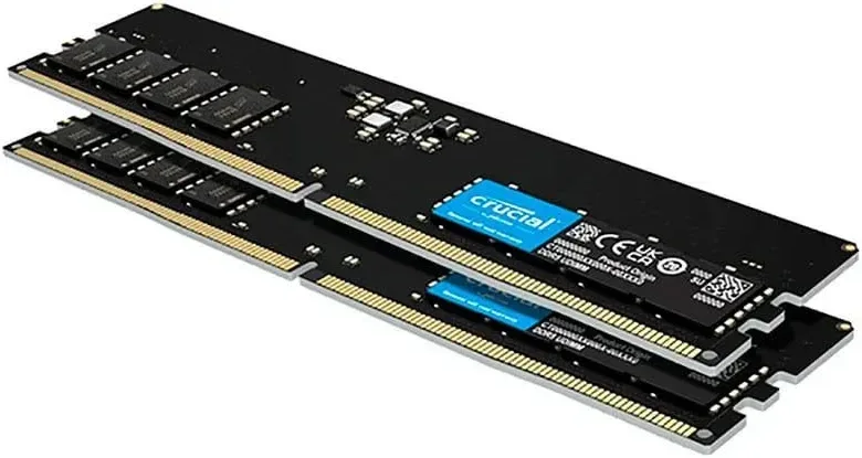 Crucial CT2K8G48C40U5 16 Go Kit 2x8Go DDR5 4800 MHz - vue 2