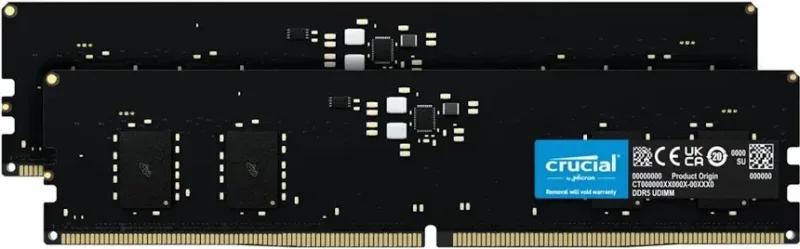Crucial CT2K8G48C40U5 16 Go Kit 2x8Go DDR5 4800 MHz - vue 3