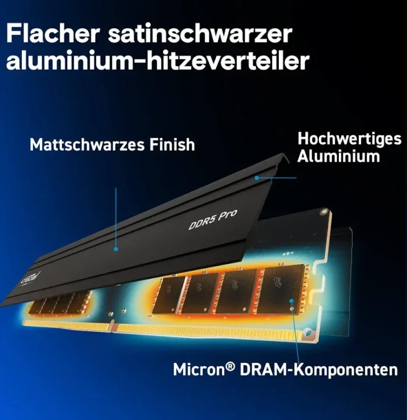 Crucial Pro 32 Go DDR5 5600 MHz - vue 4
