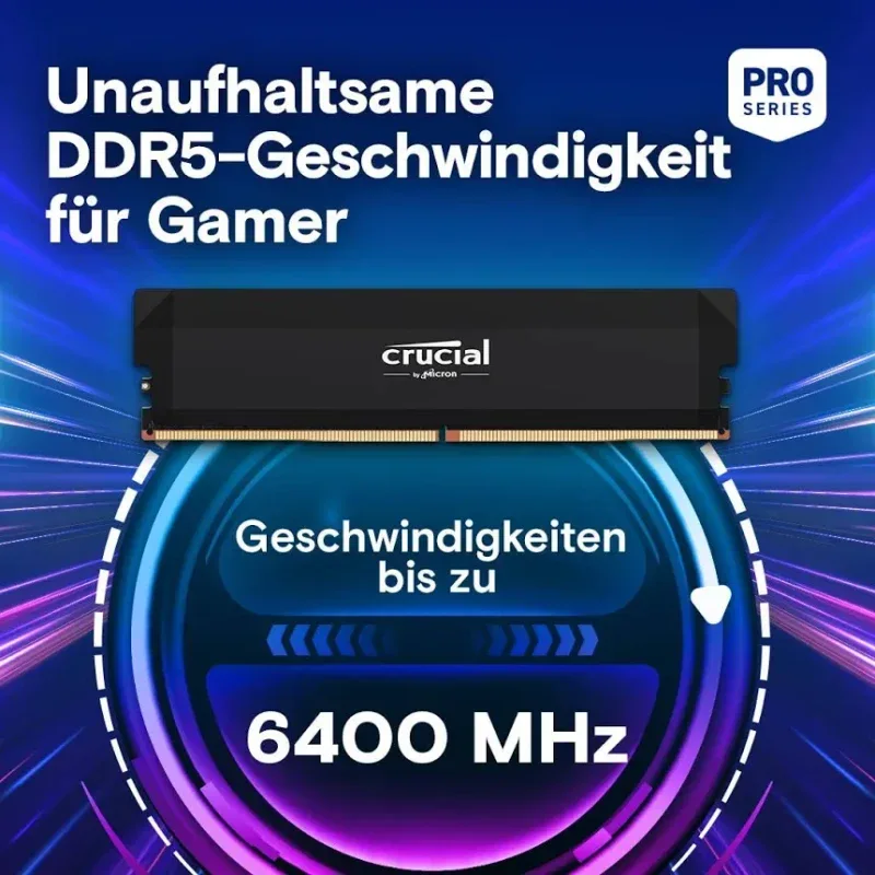 Crucial Pro 32 Go Kit 2x16Go DDR5 6000 MHz - vue 2