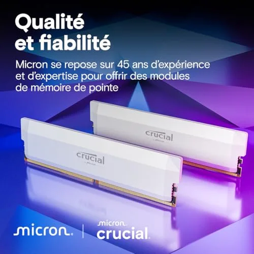 Crucial Pro 32 Go Kit 2x16Go DDR5 6400 MHz - vue 6