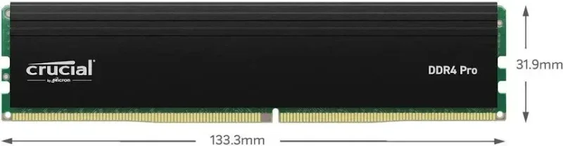 Crucial Pro 64 Go Kit 2x32Go DDR4 3200 MHz - vue 4