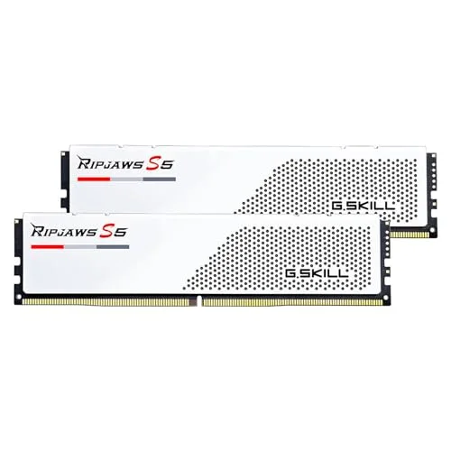 G.Skill RipJaws S5 32 Go DDR5 6000 MHz CL30 Blanc