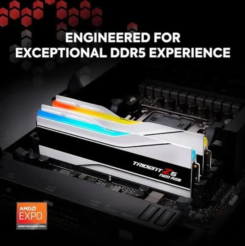 G.Skill 64 Go Kit 2x32Go DDR5 6000 MHz - vue 5