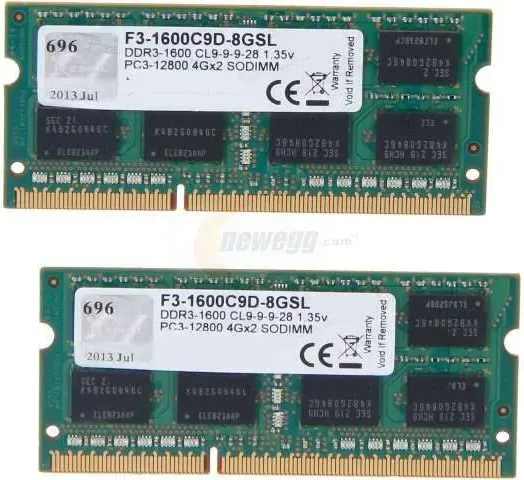 G.Skill 8 Go Kit 2x4Go DDR3 1600 MHz - vue 4