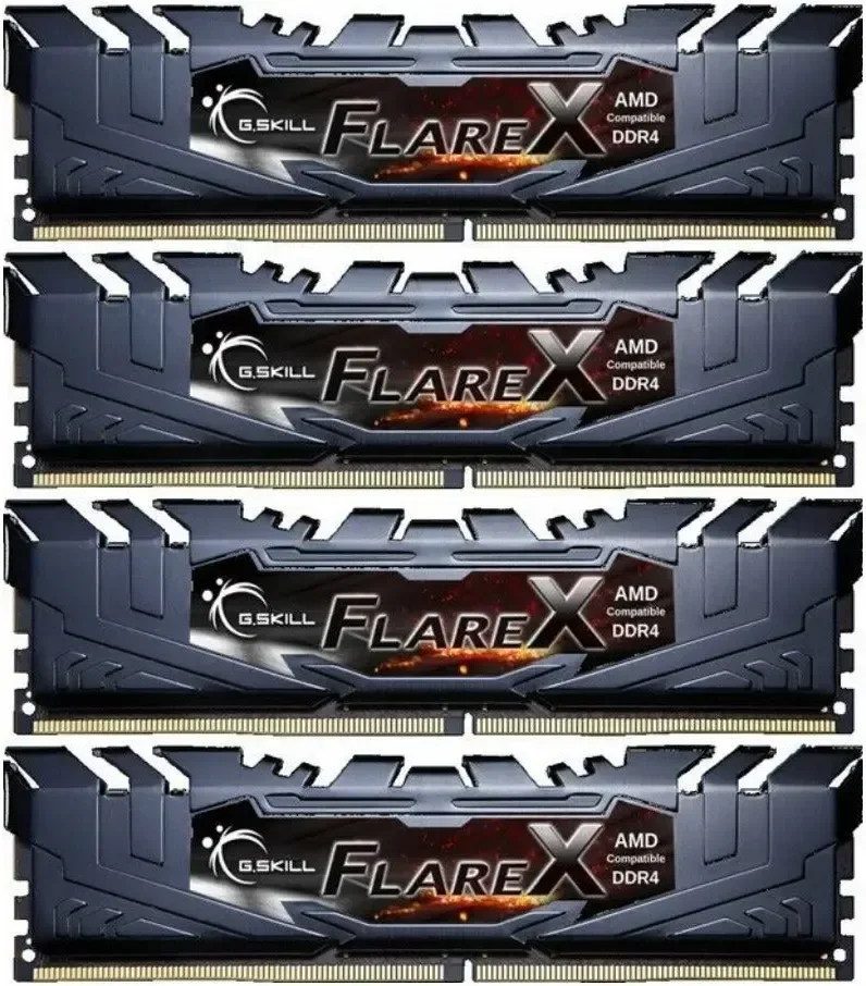 G.Skill Flare X 32 Go Kit 4x8Go DDR4 3200 MHz - vue 5