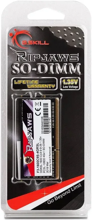 G.Skill Ripjaws 4 Go DDR3 1600 MHz - vue 5