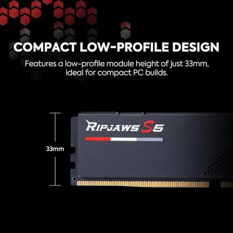 G.Skill Ripjaws S5 32 Go Kit 2x16Go DDR5 6400 MHz - vue 3
