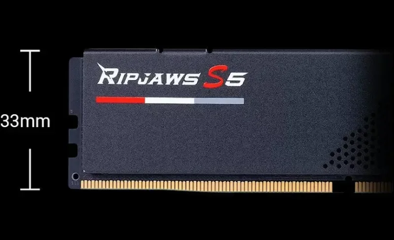 G.Skill Ripjaws S5 96 Go Kit 2x48Go DDR5 5200 MHz - vue 5
