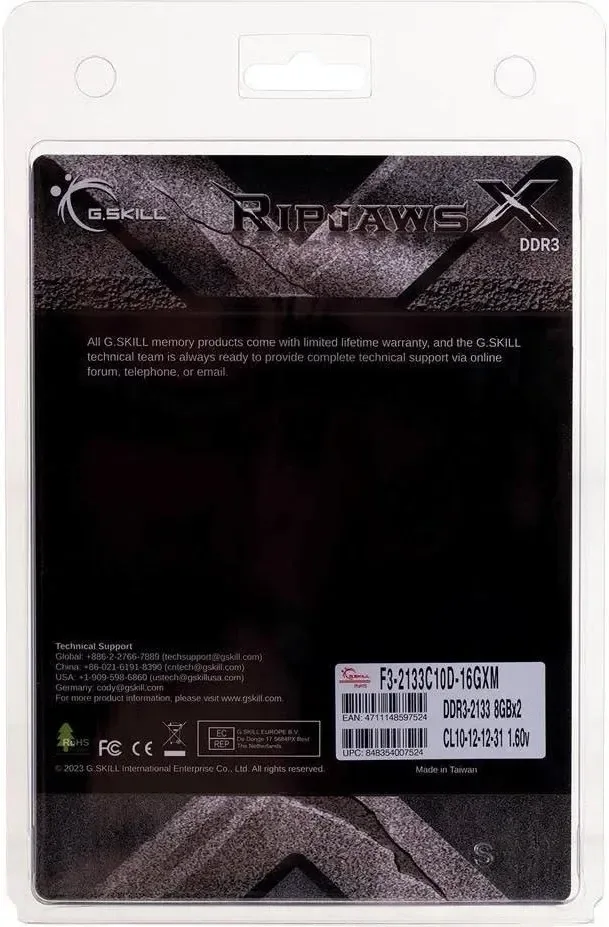 G.Skill RipjawsX 16 Go Kit 2x8Go DDR3 2133 MHz - vue 5