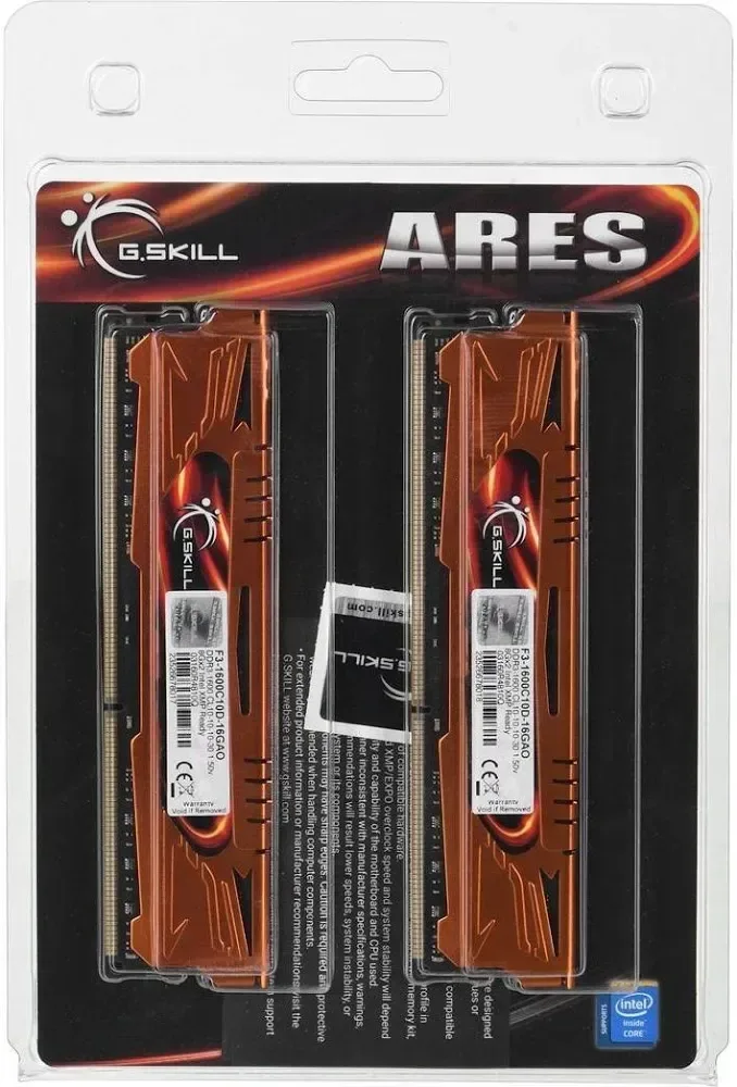G.Skill Trident 16 Go Kit 2x8Go DDR3 1600 MHz - vue 5