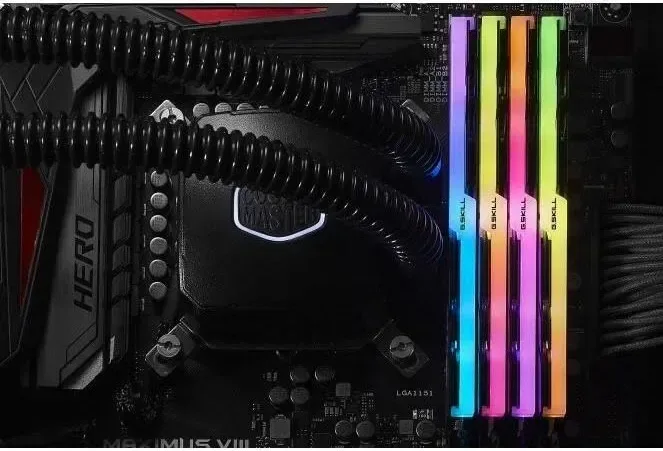 G.Skill Trident Z RGB 32 Go Kit 4x8Go DDR4 3200 MHz - vue 5