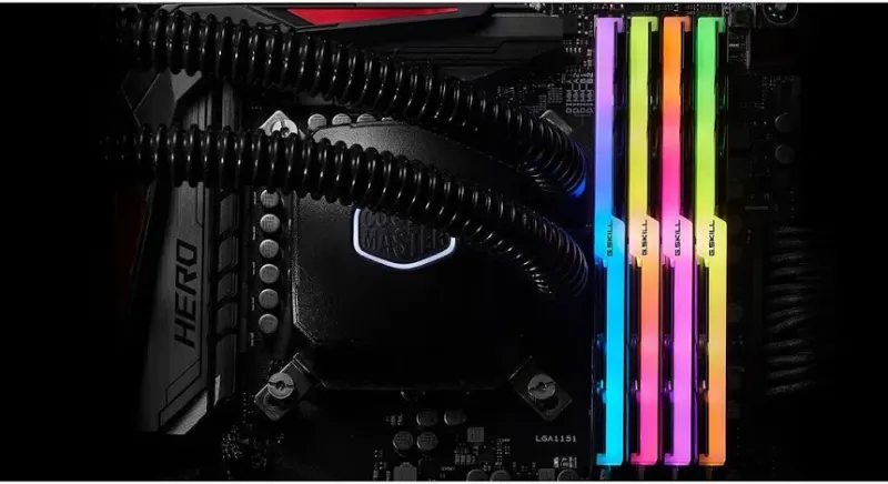 G.Skill Trident Z RGB 32 Go Kit 4x8Go DDR4 3600 MHz - vue 5