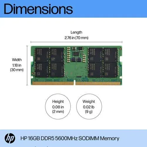 HP SODIMM 16 Go DDR5 5600 MHz - vue 2