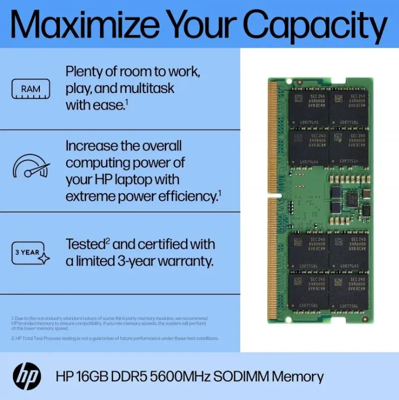 HP SODIMM 16 Go DDR5 5600 MHz - vue 4