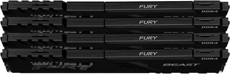 Kingston FURY Beast 128 Go Kit 4x32Go DDR4 3600 MHz - vue 2