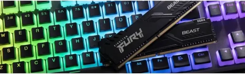 Kingston Fury Beast 32 Go Kit 2x16Go DDR4 3200 MHz - vue 5