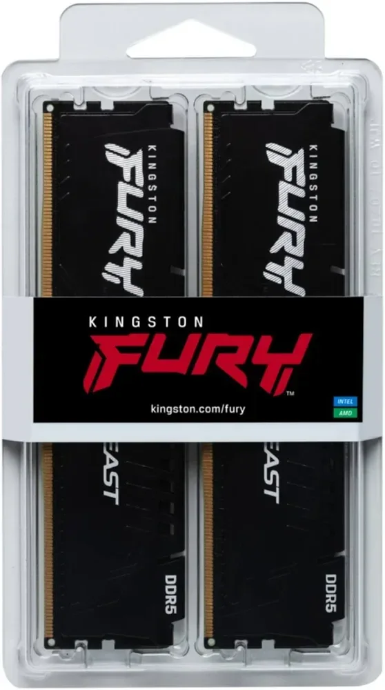 Kingston Fury Beast 32 Go Kit 2x16Go DDR5 6000 MHz - vue 2