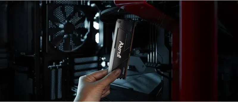 Kingston FURY Beast 64 Go Kit 2x32Go DDR4 3200 MHz RGB - vue 2