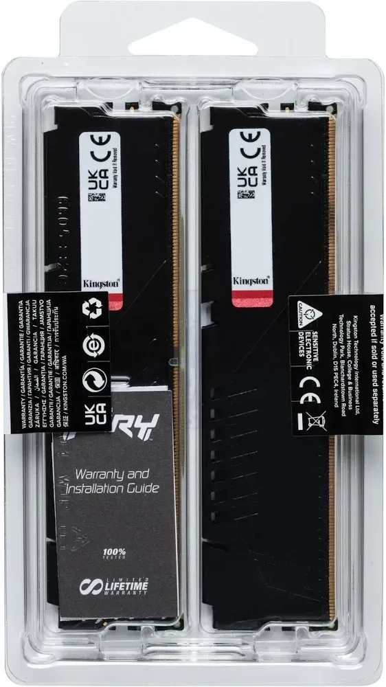 Kingston Fury Beast 64 Go Kit 2x32Go DDR5 5600 MHz - vue 5