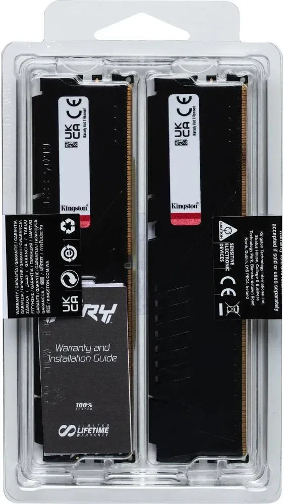 Kingston Fury Beast 64 Go Kit 2x32Go DDR5 6000 MHz - vue 3