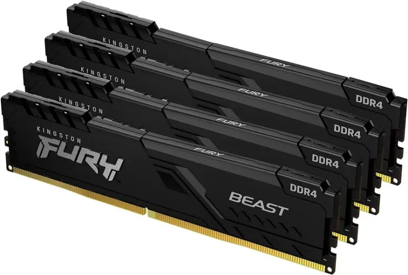 Kingston Fury Beast 64 Go Kit 4x16Go DDR4 3600 MHz