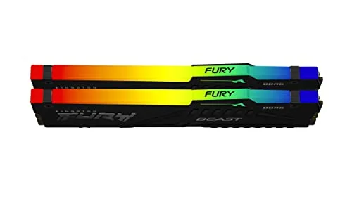 Kingston Fury Beast RGB 128 Go Kit 2x64Go DDR5 5600 MHz - vue 3
