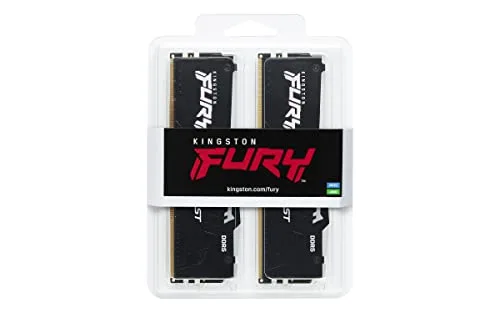 Kingston Fury Beast RGB 128 Go Kit 2x64Go DDR5 5600 MHz - vue 4