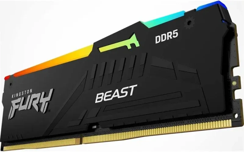 Kingston Fury Beast RGB 32 Go DDR5 5600 MHz - vue 5