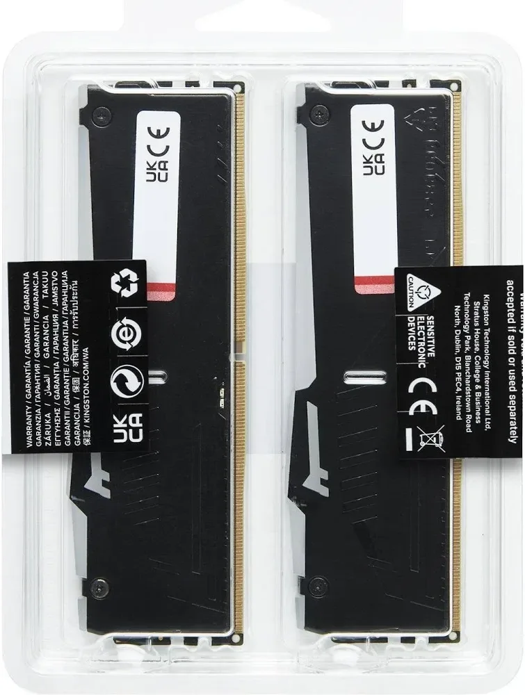Kingston Fury Beast RGB 32 Go Kit 2x16Go DDR5 6000 MHz - vue 2