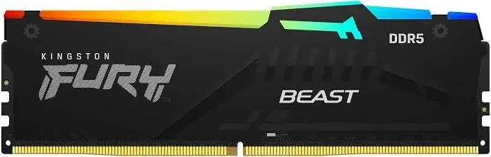 Kingston Fury Beast RGB 64 Go DDR5 5600 MHz - vue 2