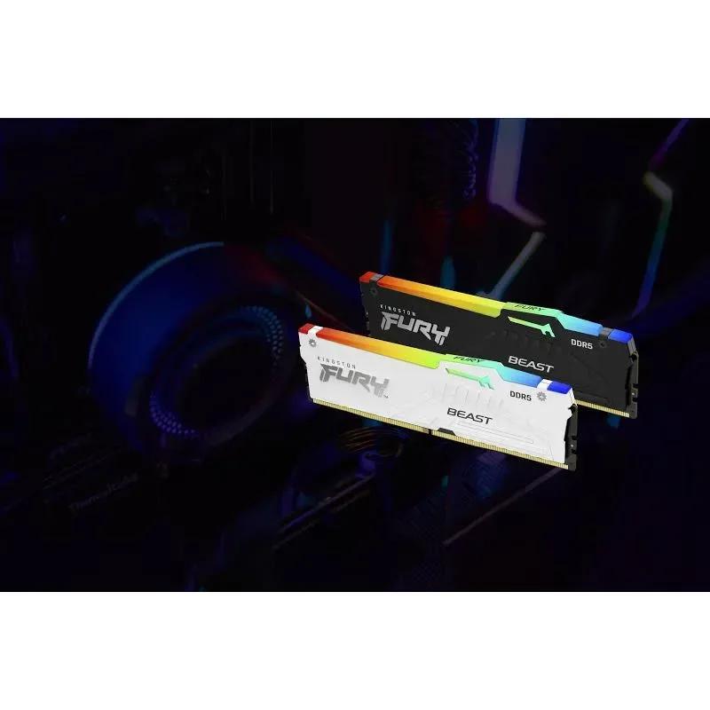 Kingston Fury Beast RGB 64 Go DDR5 5600 MHz - vue 5