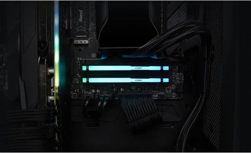 Kingston Fury Beast RGB 64 Go Kit 2x32Go DDR5 6000 MHz - vue 3