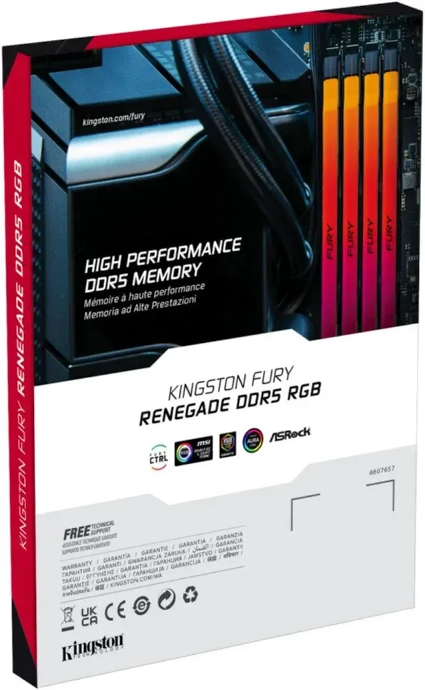 Kingston Fury Renegade RGB 32 Go Kit 2x16Go DDR5 6400 MHz - vue 5