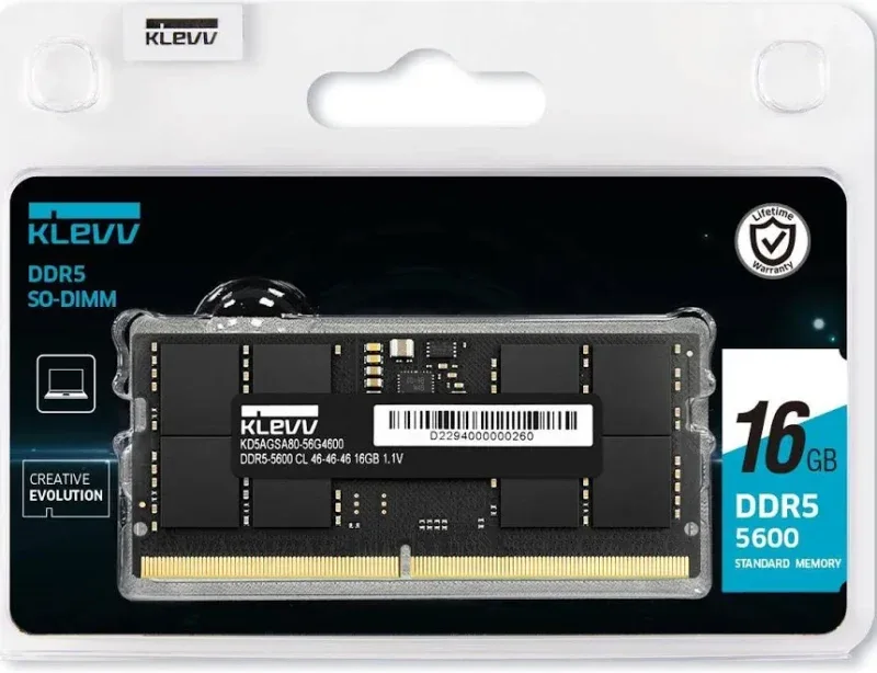 Klevv 16 Go DDR5 5600 MHz - vue 2