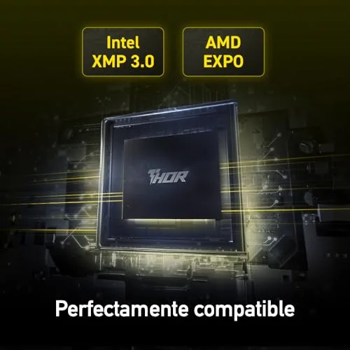 Lexar 32 Go Kit 2x16Go DDR5 6000 MHz RGB - vue 8