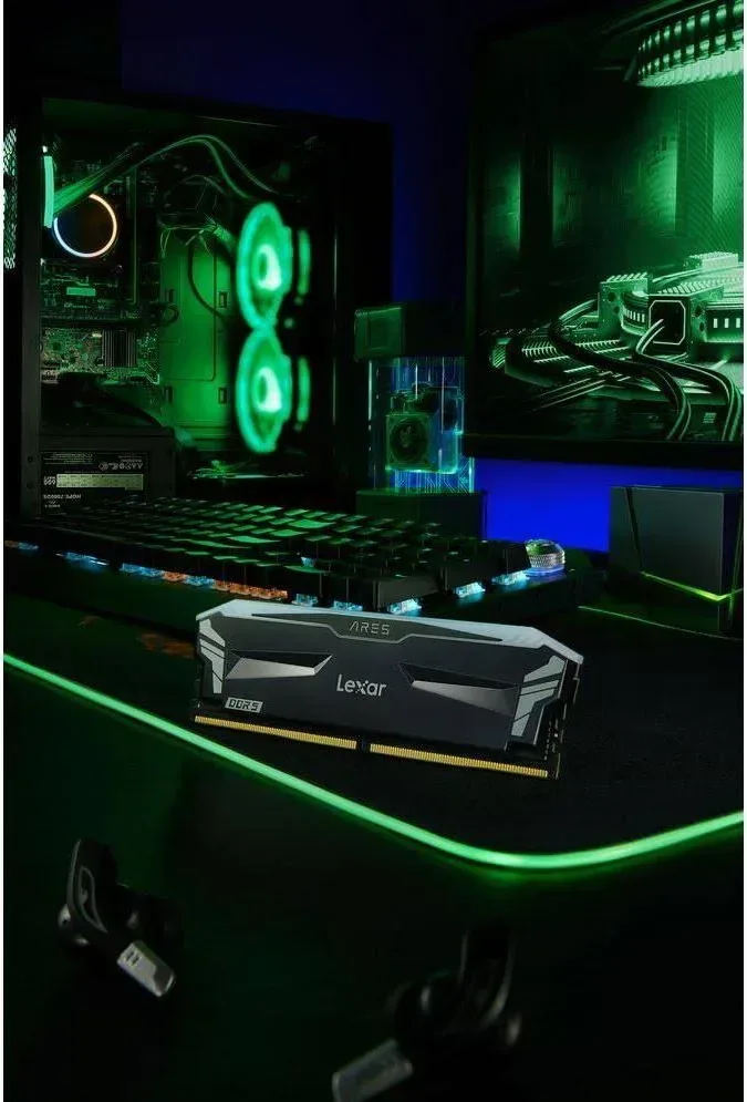Lexar ARES 32 Go Kit 2x16Go DDR5 7200 MHz RGB - vue 5