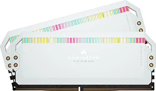 Corsair Dominator Platinum RGB DDR5 32Go 5200MHz CL40 Blanc